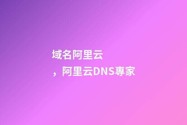 域名阿里云，阿里云DNS專家-第1張-觀點-玄機派